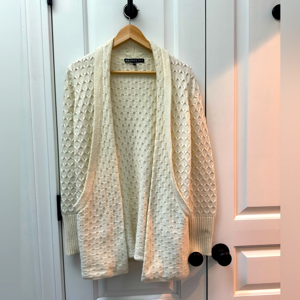 Brixon Ivy cozy, warm, ivory cardigan